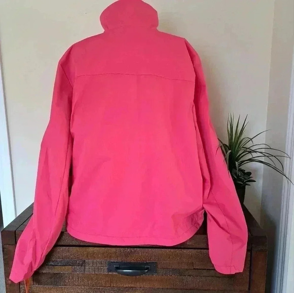 Women's Pink Packable Rain Jacket - Picture 3 of 14